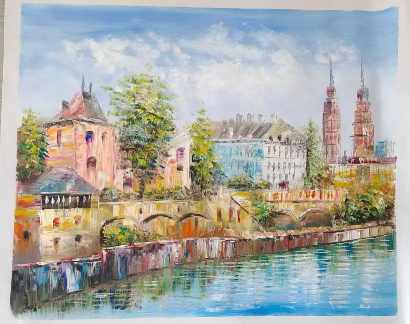 Tableau à l’huile personnalisé – Peint entièrement à la main