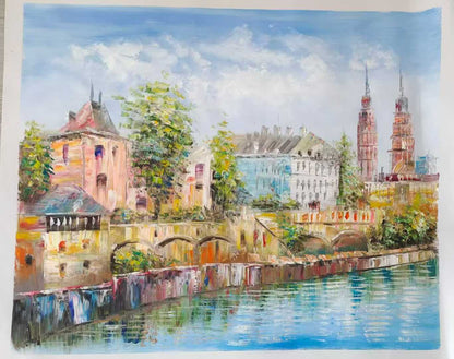 Tableau à l’huile personnalisé – Peint entièrement à la main