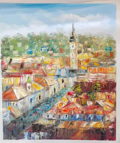 Tableau à l’huile personnalisé – Peint entièrement à la main