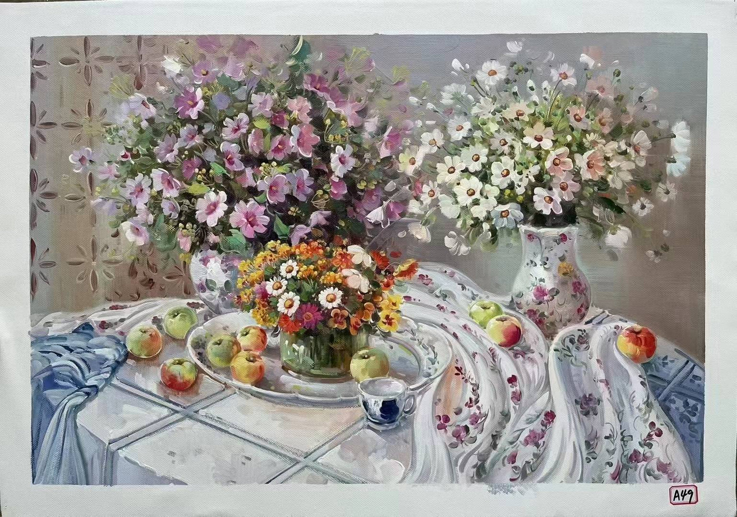 Tableau à l’huile personnalisé – Peint entièrement à la main